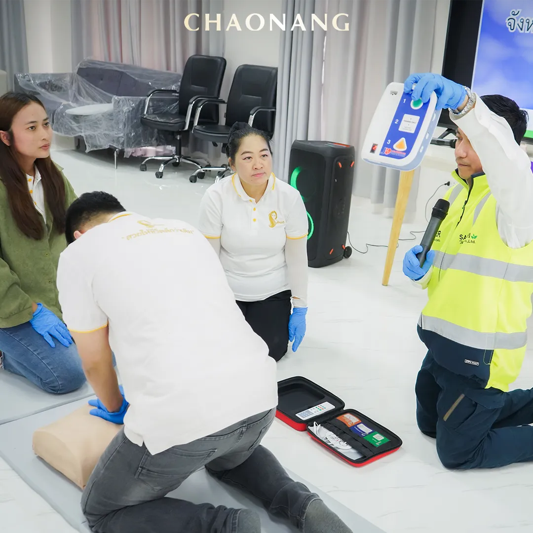 บริษัท เจ้านาง (ไทยแลนด์) จำกัด จัดอบรมหลักสูตรปฐมพยาบาลเบื้องต้น