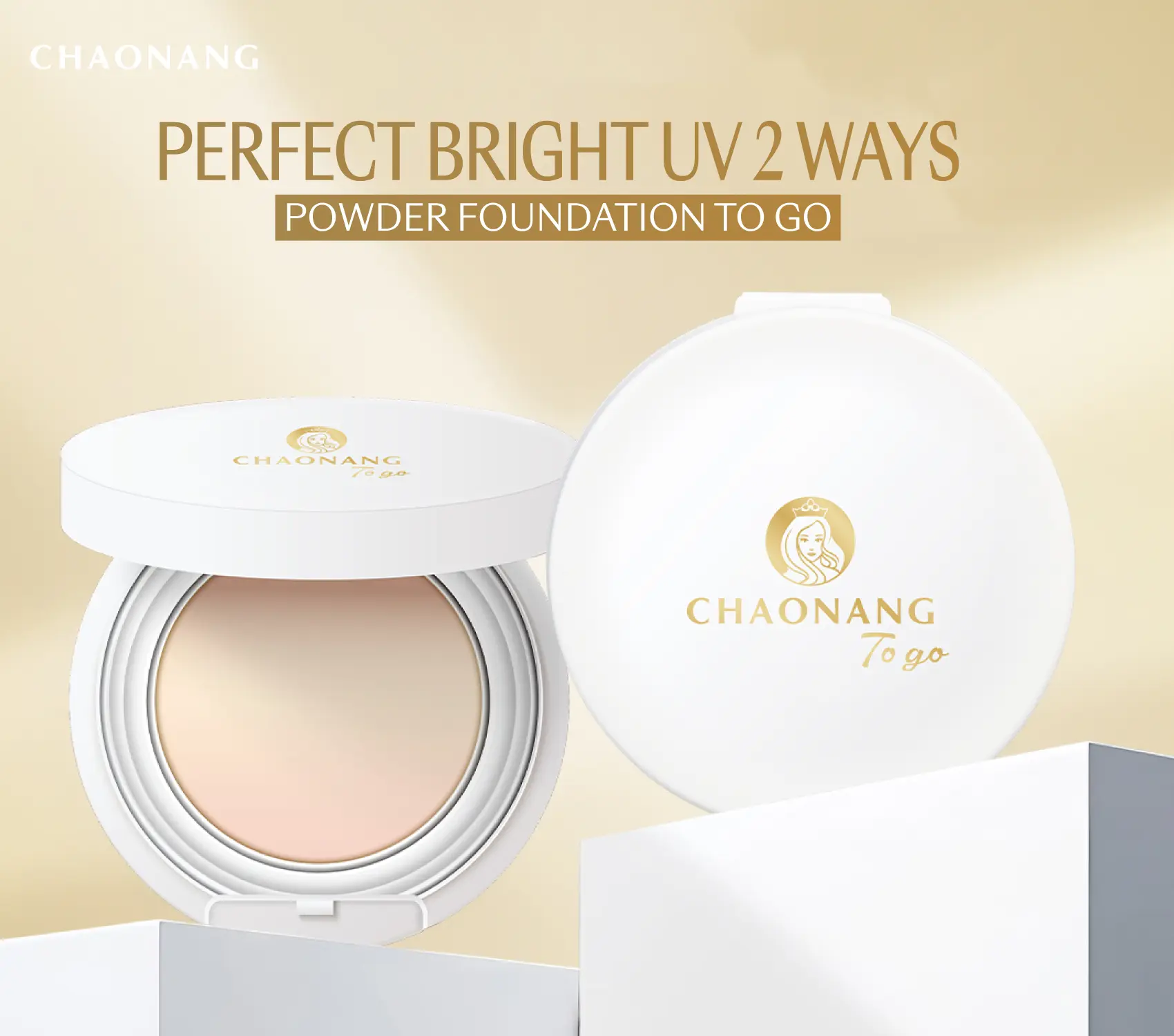 Chaonang Perfect Bright UV 2 Ways Powder Foundation To Go เผยผิวสวยเนียนกริบด้วย "แป้งผสมรองพื้น" สูตรปกปิดขั้นสุด แต่เบาสบายผิว