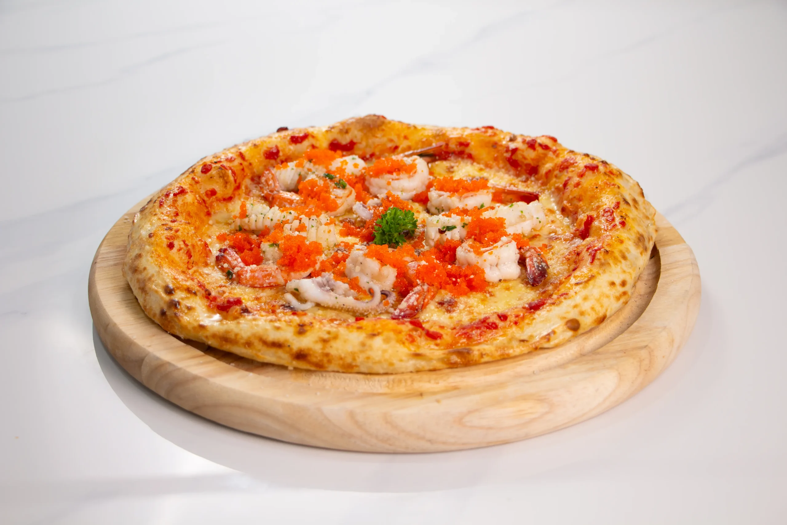 Chaonang Cafe พิซซ่า ซีฟู๊ดไข่กุ้ง